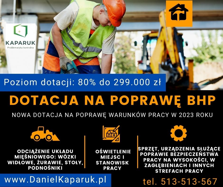 Dofinansowania Z Zus Na PoprawĘ WarunkÓw Pracy 2023 Daniel Kaparuk Problematyka Kontrolna 4981